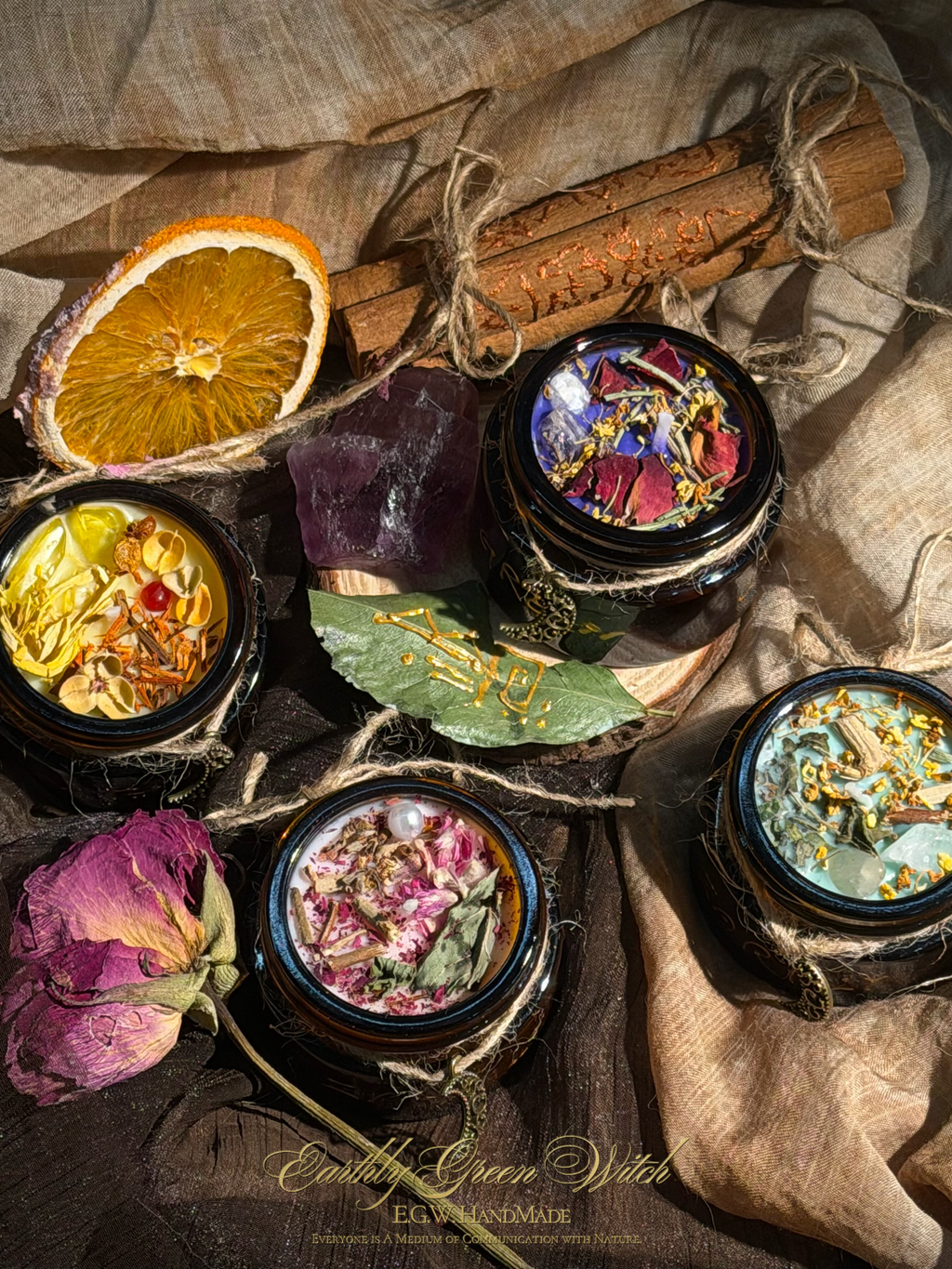 Wildflower Candle Glass