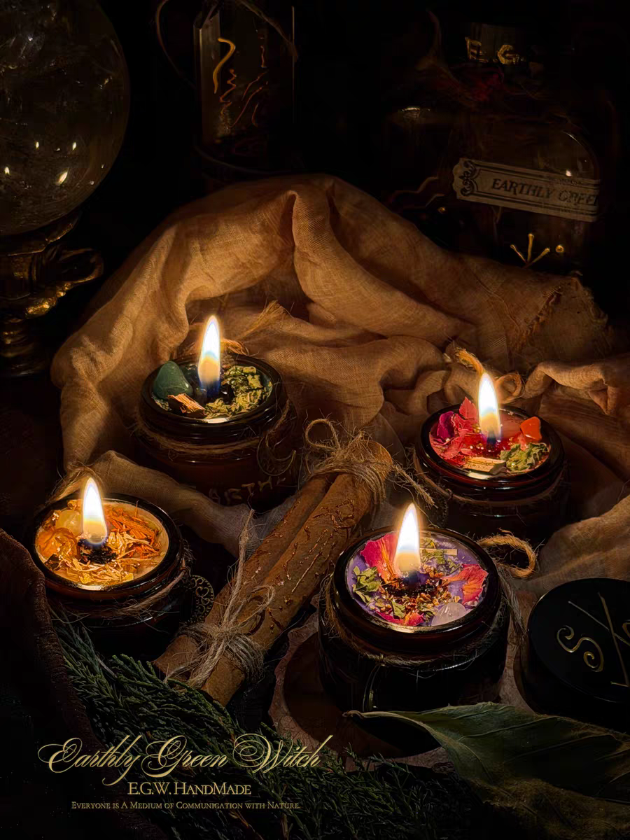 Wildflower Candle Glass