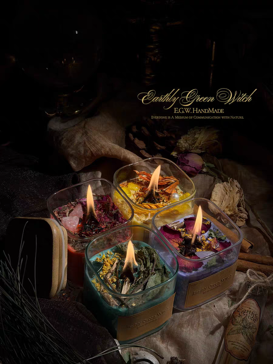 Wildflower Candles Square Cup